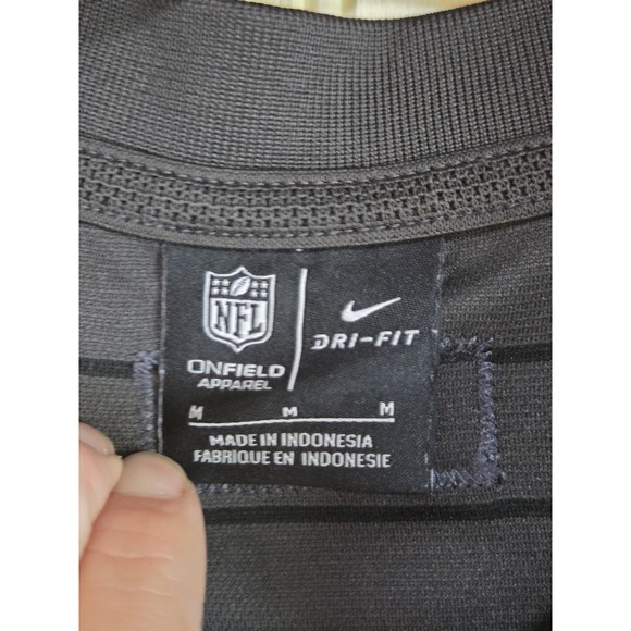 Tampa Bay Buccaneers Shirt Mens Medium Gray NFL Football Nike Dri Fit Polo - Picture 4 of 11